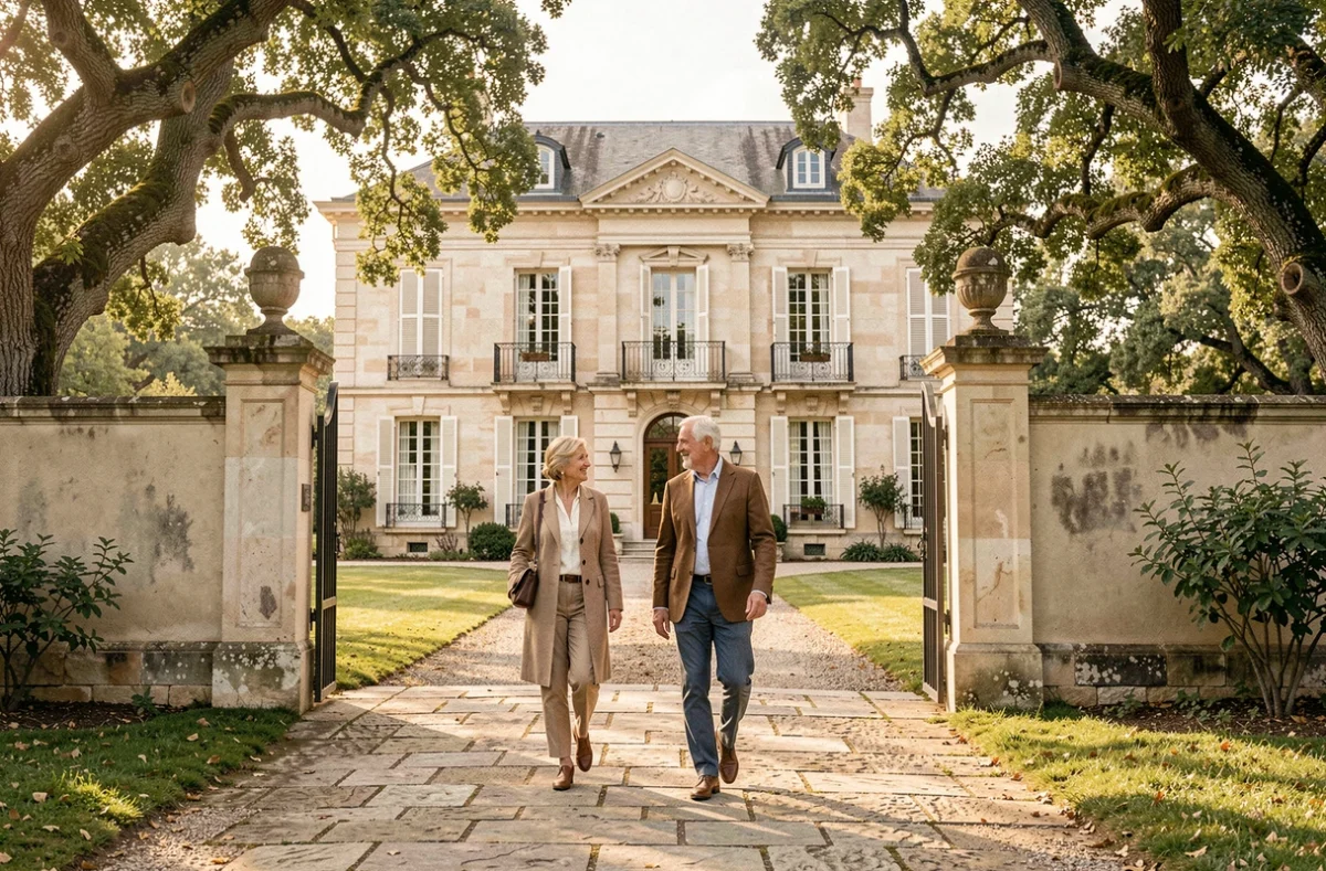 Maison de prestige avec façade en calcaire et portail construit par Villemonteil dans l'Aude